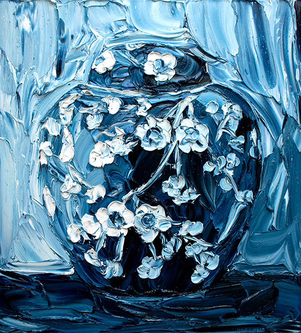 Cherry Blossom Chinese Ginger Jar by Jodie Wells | Lethbridge Gallery